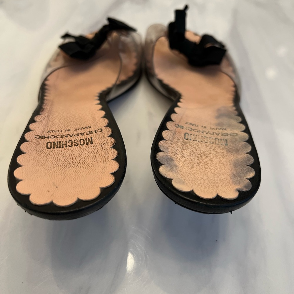Moschino Kitten Heel Slides View 4